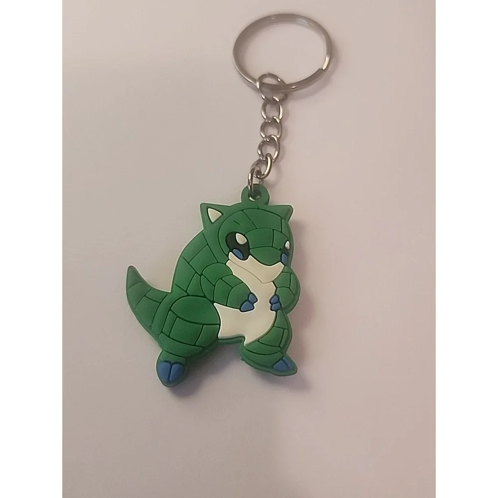 Small Sandshrew Pokémon 2 Sided Rubber Keychain‎